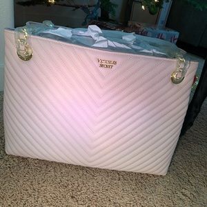 Victoria’s Secret light pink shoulder tote